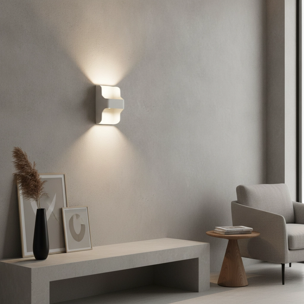 Lampe d'extérieur LED Dallas Haut-Bas blanc