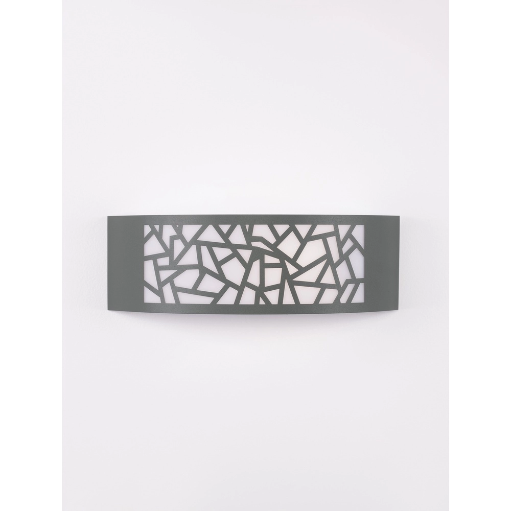 Applique murale grise Zenith ovale Lyora 5212017435521