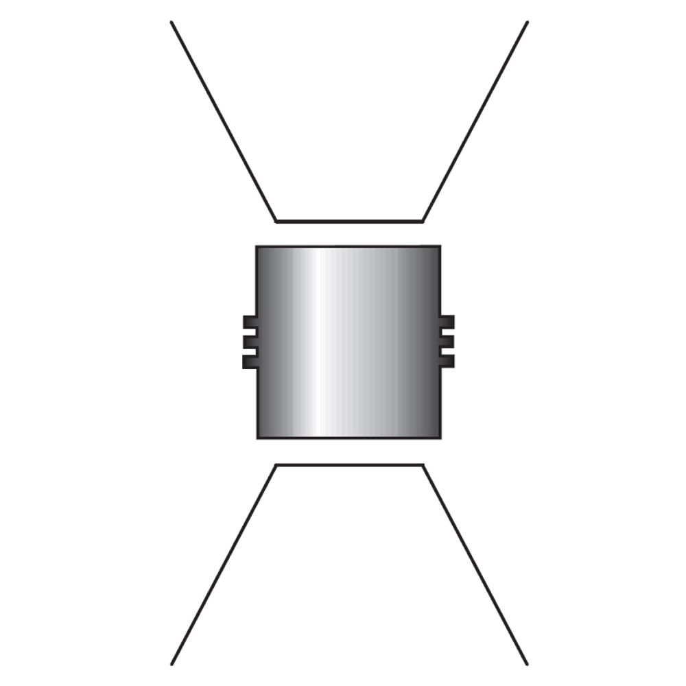 Lampe d'extérieur Facade LED - gris Albert 4007235923087