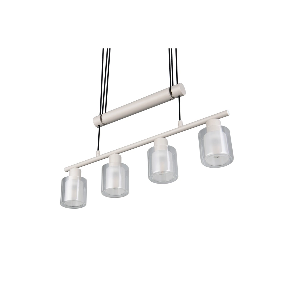 Lampe suspendue Neralo 4-gris clair Trio 4017807702910