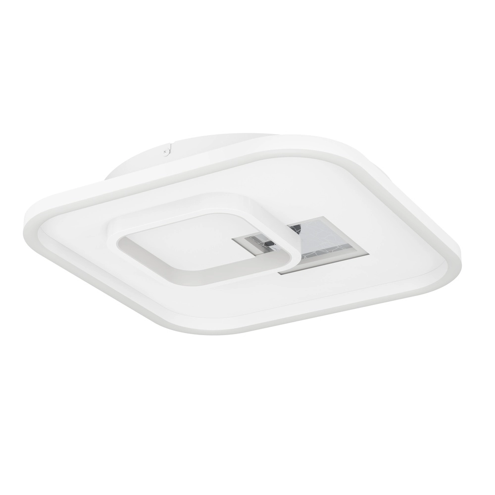 Lampe de plafond à design Tiriolo LED - Blanc - 38x38cm