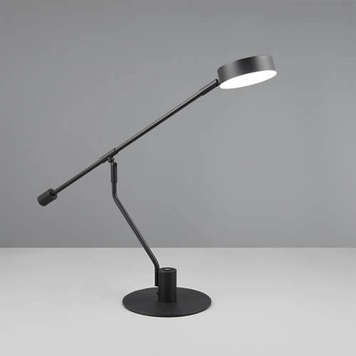 Lampe de bureau LED Manduro noir Trio 4017807615999