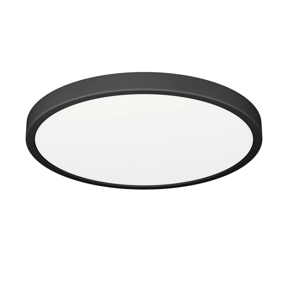 Lumière de plafond IP44 Fueva 6 rond - noir - Ø 27,8 cm