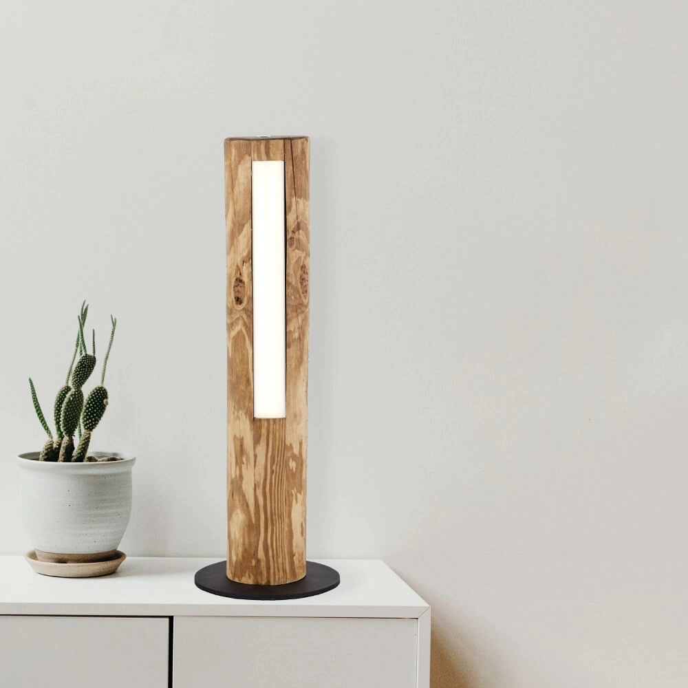 Lampe de table en bois Odun 46 cm de haut Brilliant 4004353393532