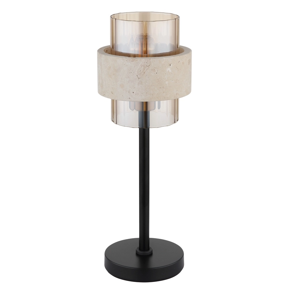 Lampe de table Daren noir avec marbre Globo 9007371592661