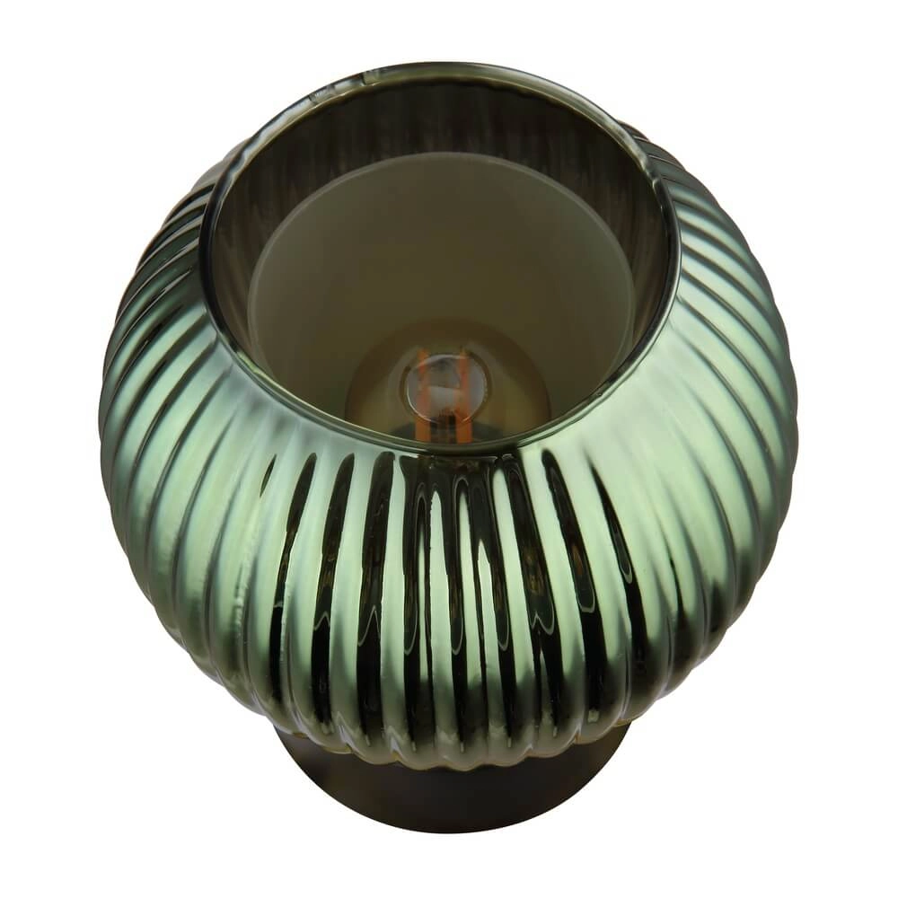 Lampe de table Zumba verre vert Ø 15cm Globo 9007371459001