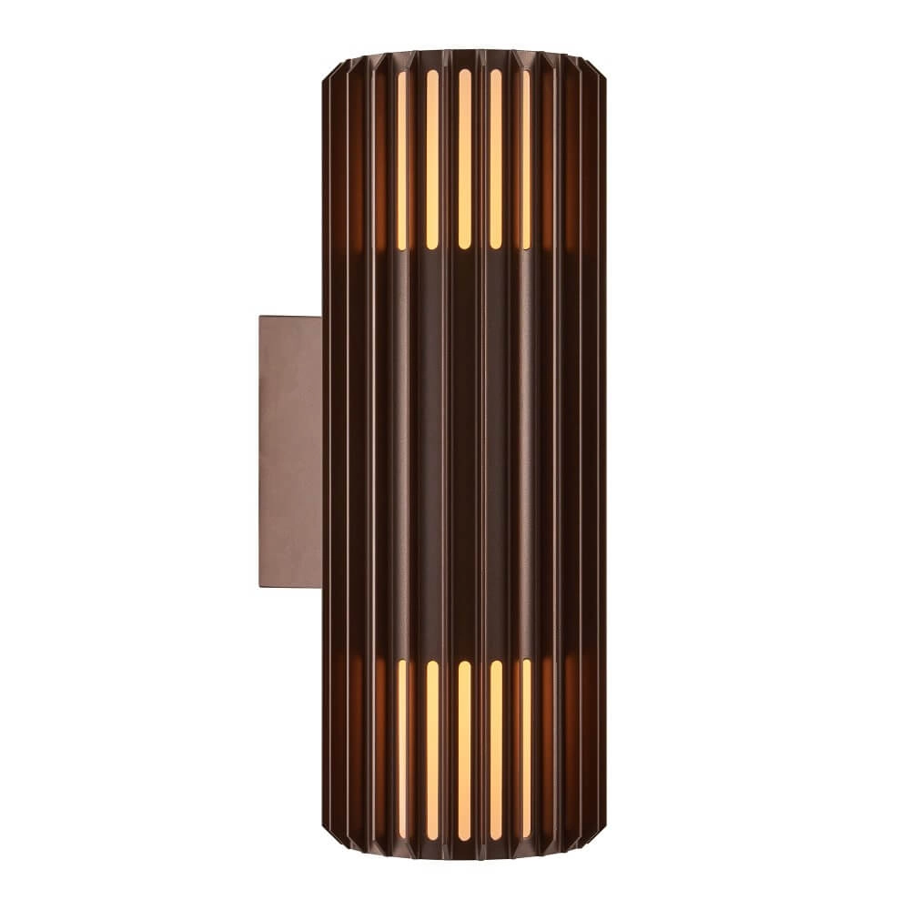 Lampe d'extérieur design Aludra double - marron métallisé Nordlux 5704924022135