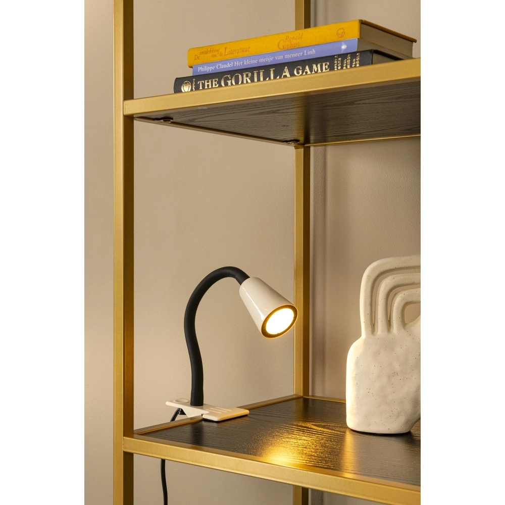 Lampe à pince Jasper brun sable Lucide 5411212650283
