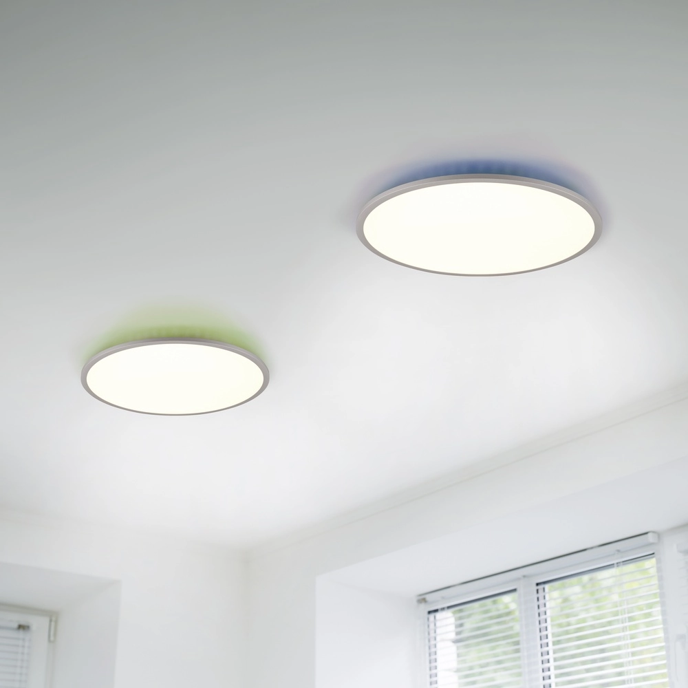 Plafonnier Yuma chrome Ø 40cm Trio 4017807581195