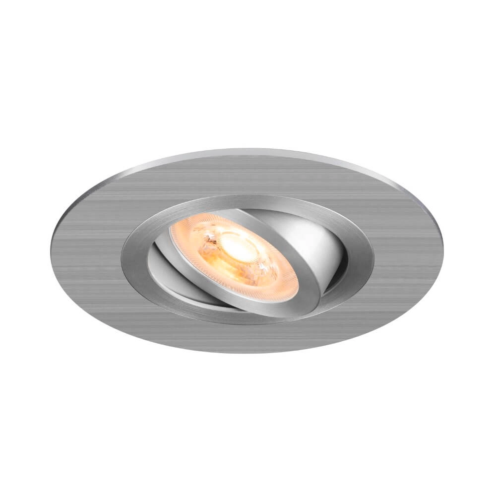 Spot encastré New Tria 75 XL rond - aluminium - GU10