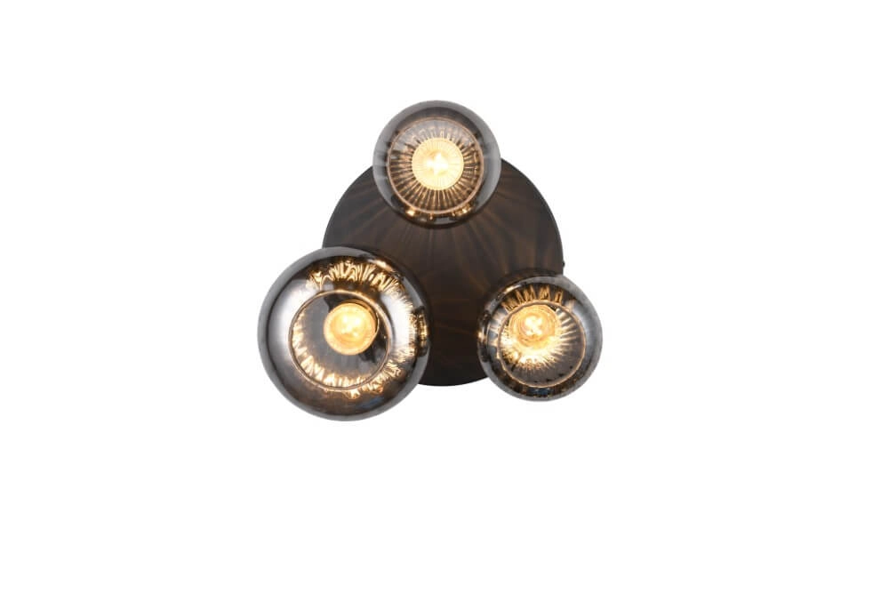 Plafonnier tendance Diva avec verre fumé Trio 4017807614602