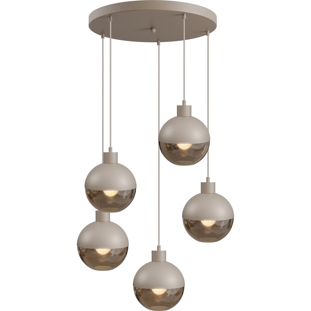Lampe pendante de conception Opera Terra beige clair 5 Ø 50 cm