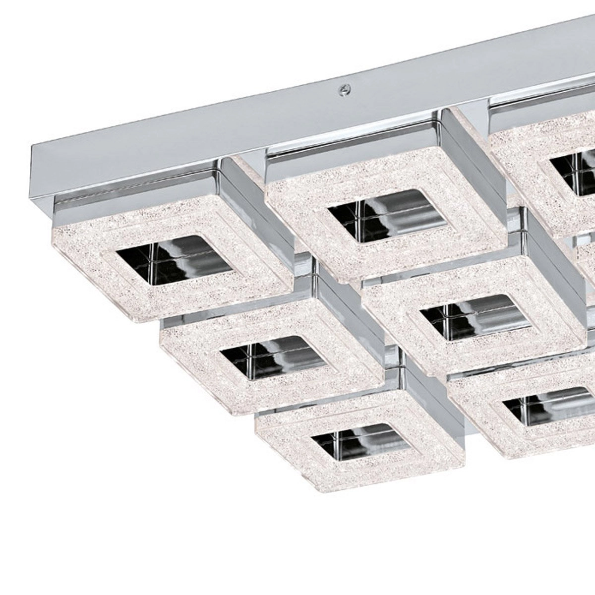LED plafonnier Fradelo 9x4w - 3000K - 44cm chromé avec cristal Eglo 9002759956585