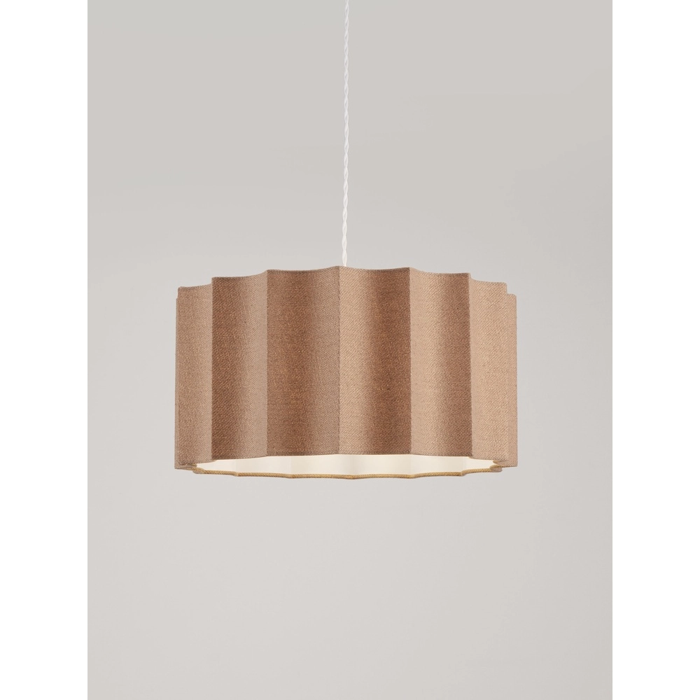 Lampe pendante de conception Alve brun café Ø 45cm Lyora 5212017493651