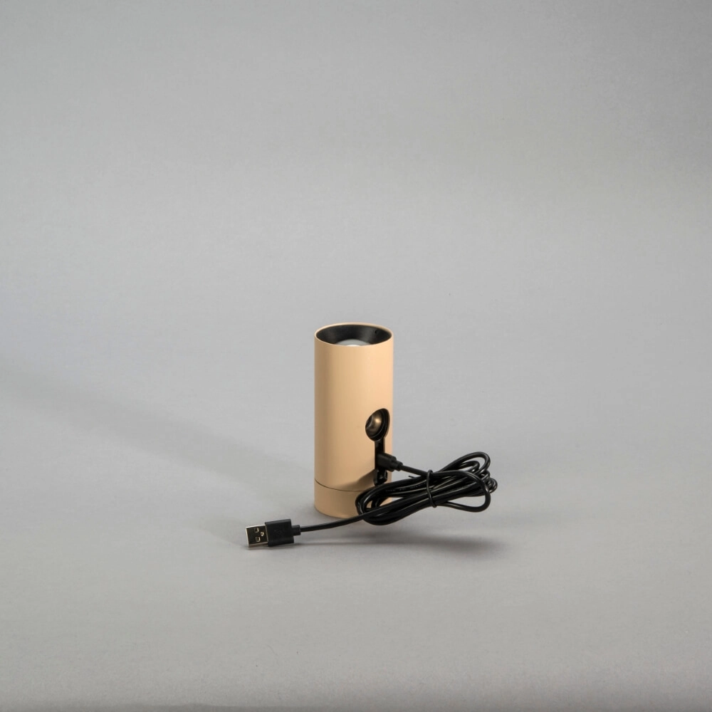 Lampe de table rechargeable Multi Brun sable avec aimant KonstSmide 7318307844337