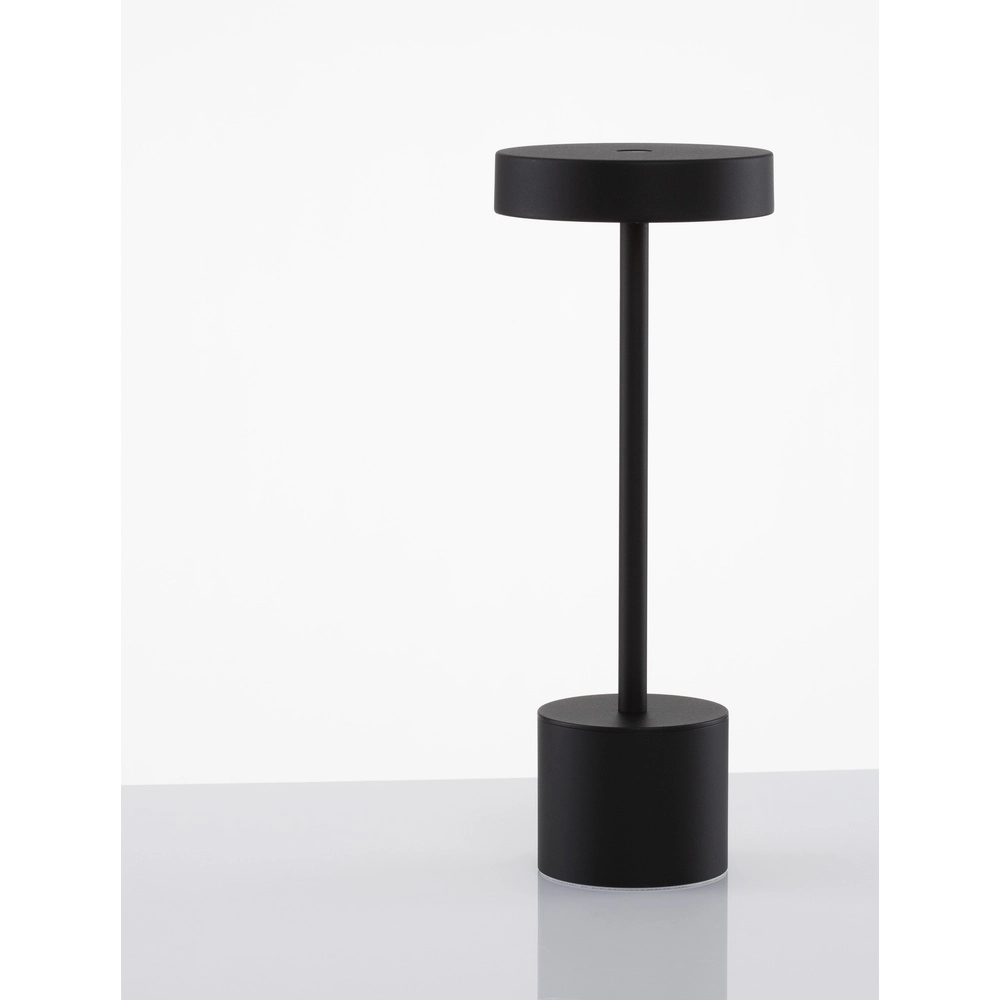 Lampe de table design Fumo Noir rechargeable Lyora 5212017434753