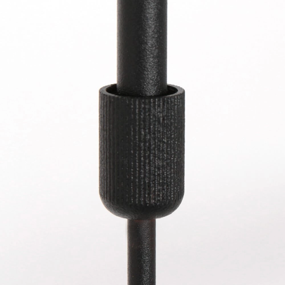 Lampe suspendue noire Stang avec des nuances de velours taupe Steinhauer 8712746165753