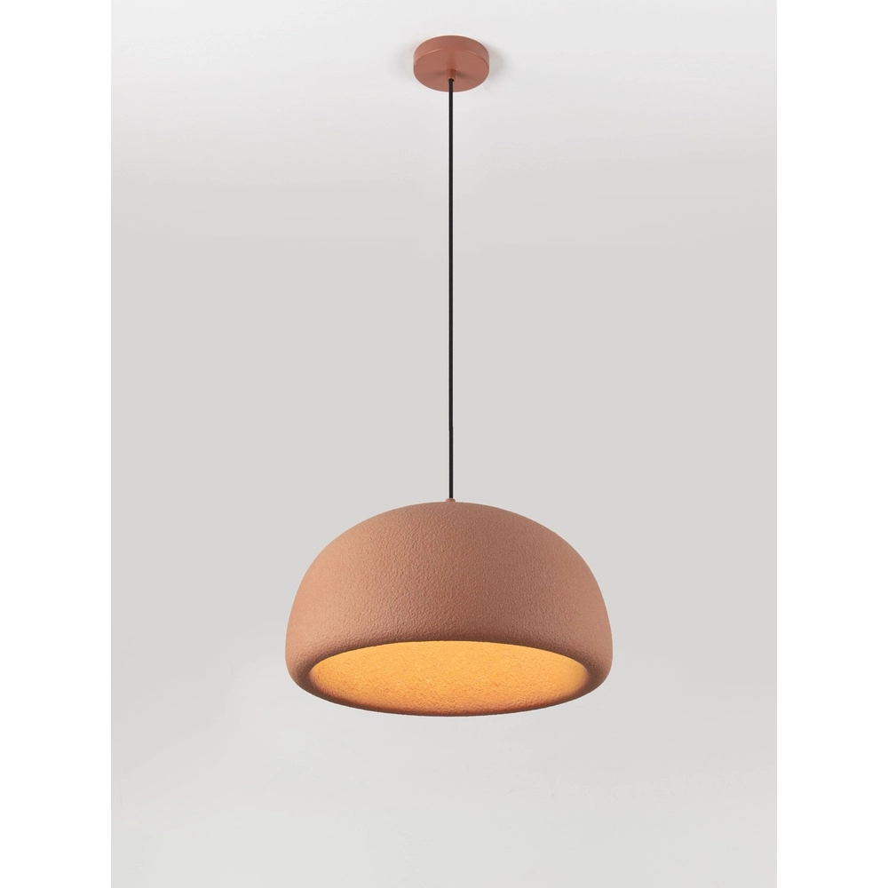 Lampe pendante moderne Davo terre cuite Ø 43cm Lyora 5212017495648