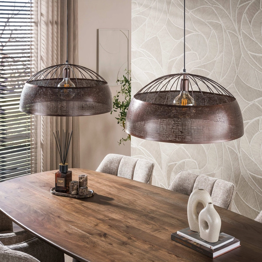 Lampe pendante de campagne Screen Cuivre ancien Lyora 8716803515208