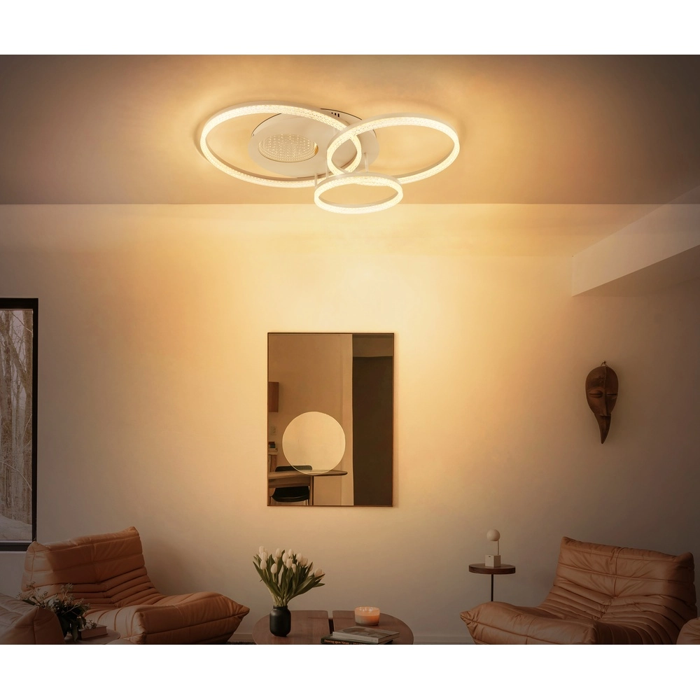 Lampe de plafond brun sable Sanford Round Globo 9007371589739