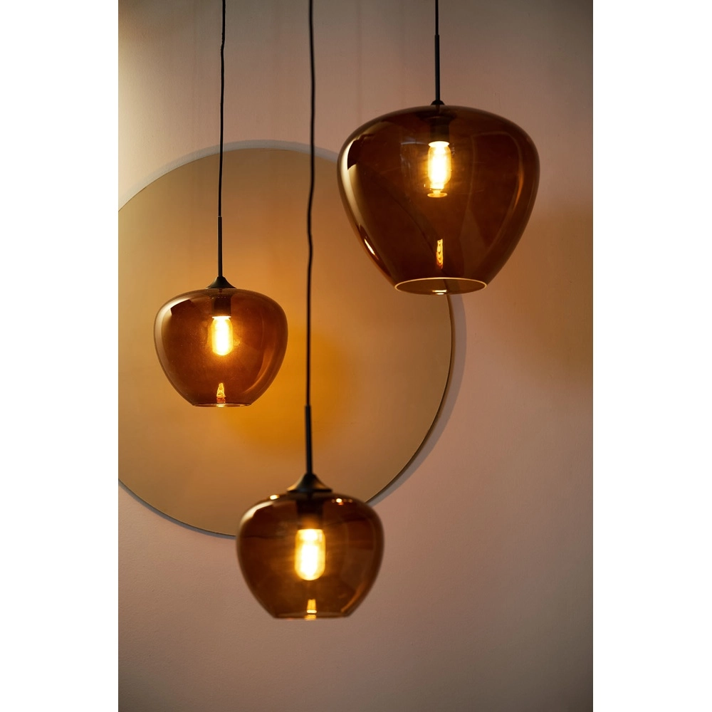 Lampe suspendue Mayson Ø 30 cm d’ambre Light & Living 8717807614188