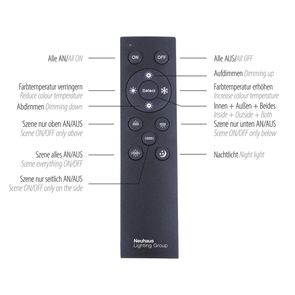 Suspension LED de conception Pure Cosmo Bronce Paul Neuhaus 4012248350720