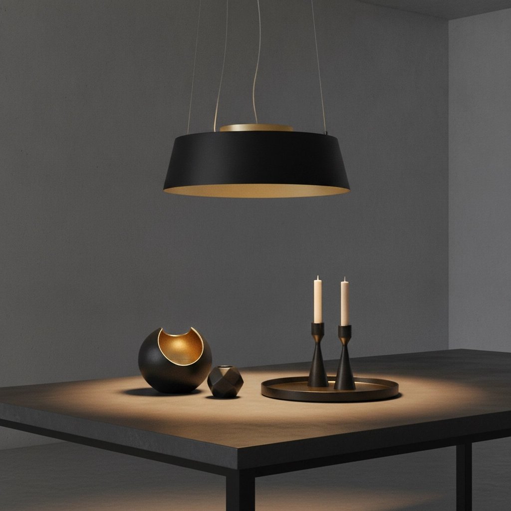 Suspension Alba noir Ø 42cm