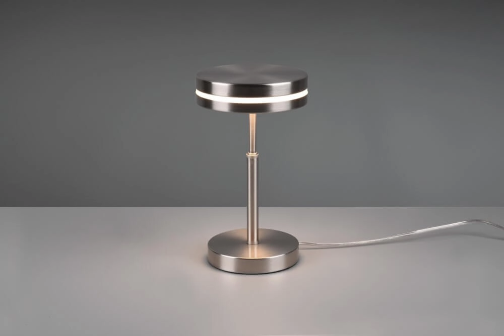 Lampe de table Franklin 25 cm en acier inoxydable Trio 4017807510140