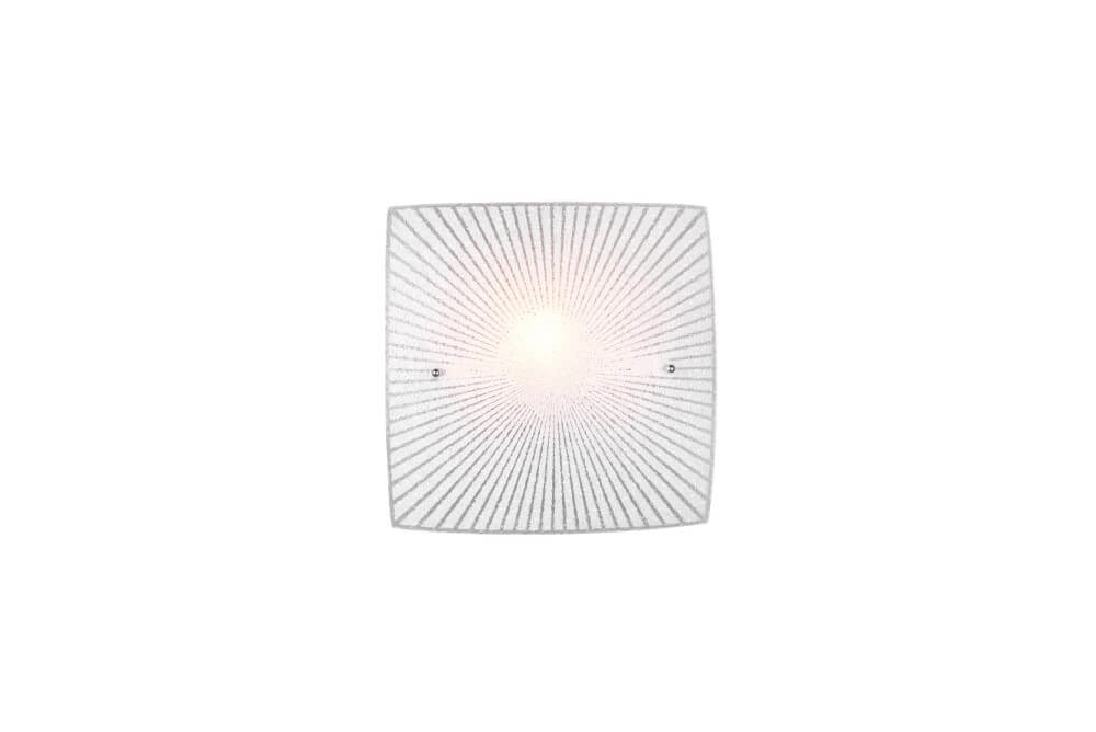 Plafonnier en verre Elisa 30x30 cm Trio 4017807522037