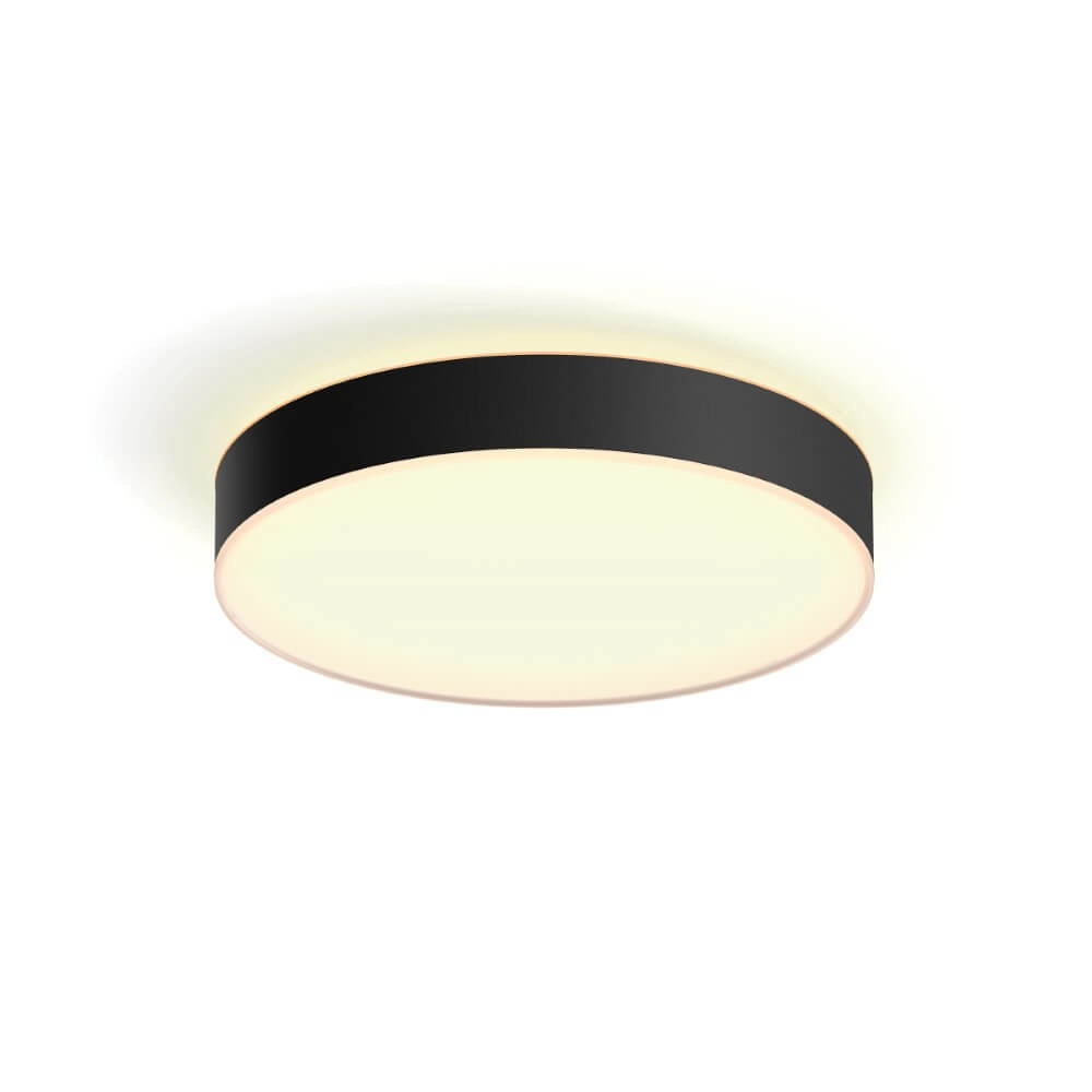 Plafonnier Hue Enrave L - White Ambiance Ø 42,5 cm noir Philips 8718696176467