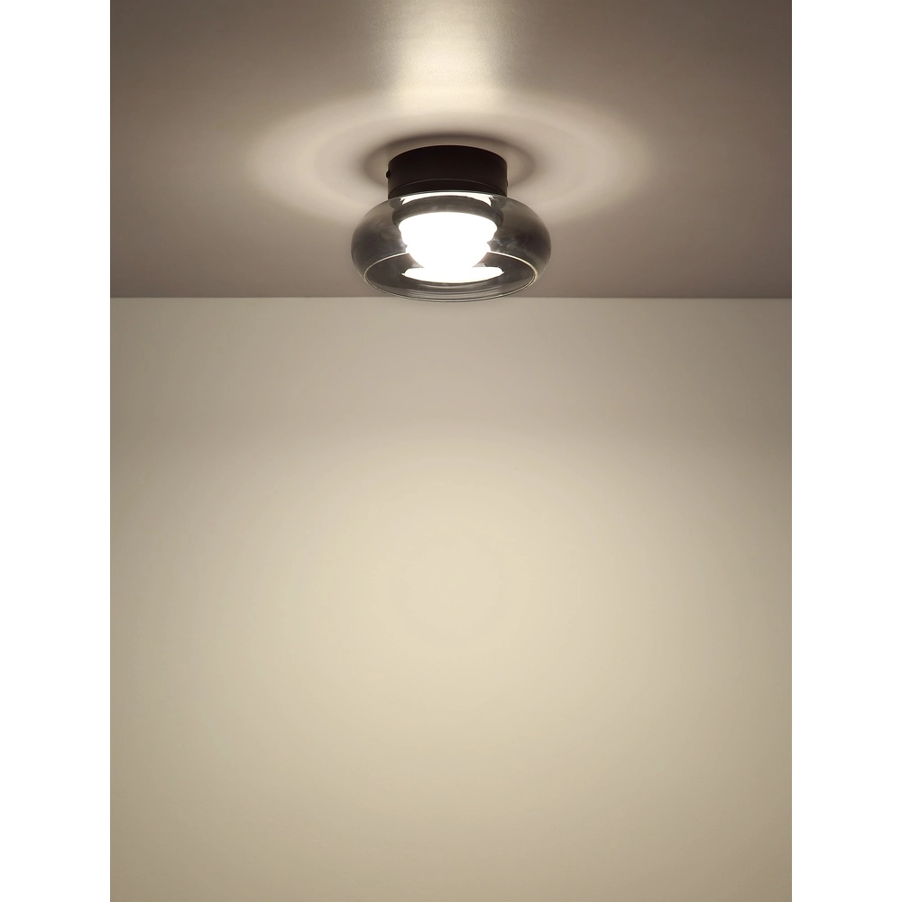 Lampe de plafond à design Carlene Noir Globo 9007371566174