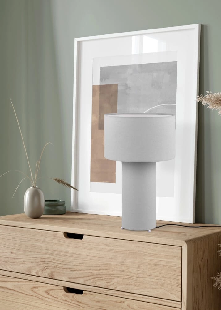 Lampe de table design Bale gris Trio 4017807568776