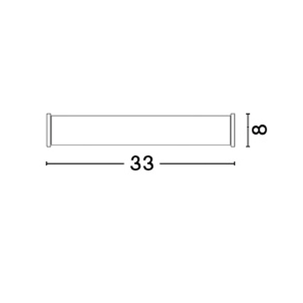 Applique murale Polo nickel avec blanc 33cm Lyora 5212017405715