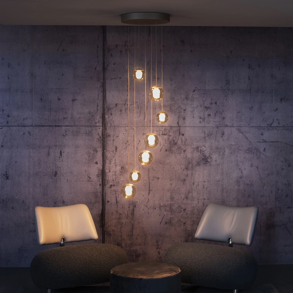 Lampe suspendue à 7 lampes Pure Popup Bronce Paul Neuhaus 4012248396681