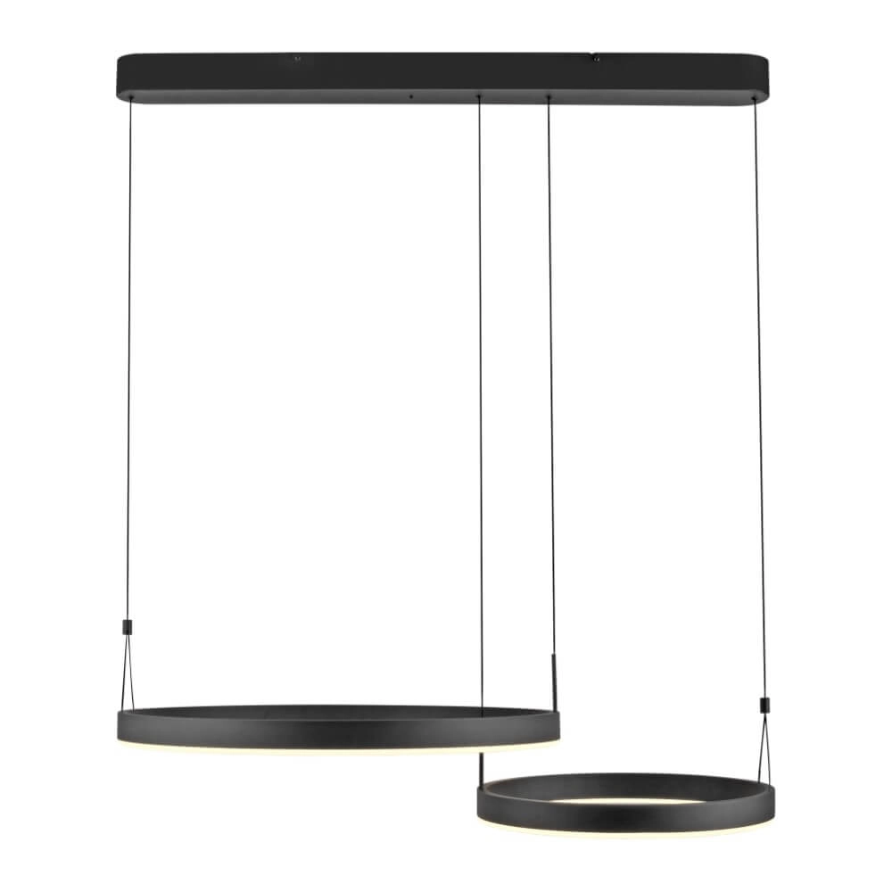 Lampe suspendue design Esko noir Paul Neuhaus 4012248384565