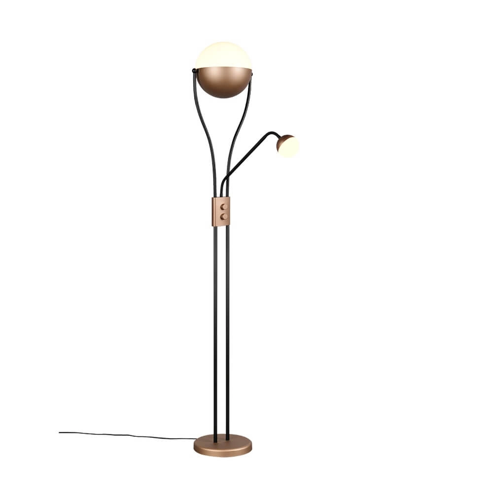 Lampe de lecture Chris Brun café 2 lumières Trio 4017807642971