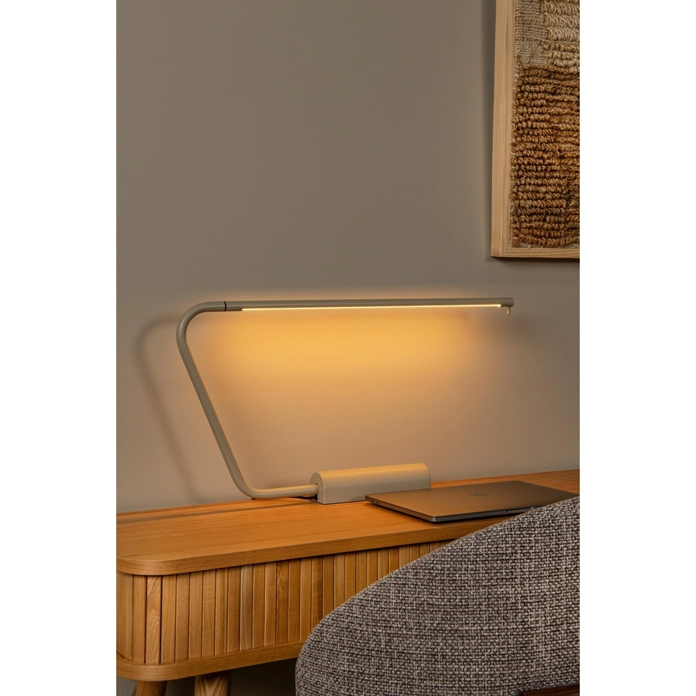 Lampe de bureau à design Madison brun sable Lucide 5411212441935