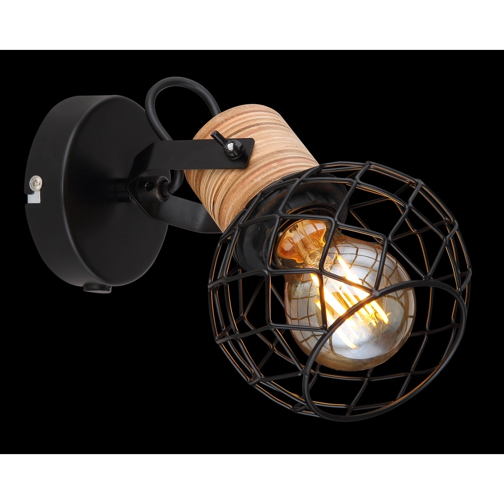 Lampe murale Lacky Noir Globo 9007371429356