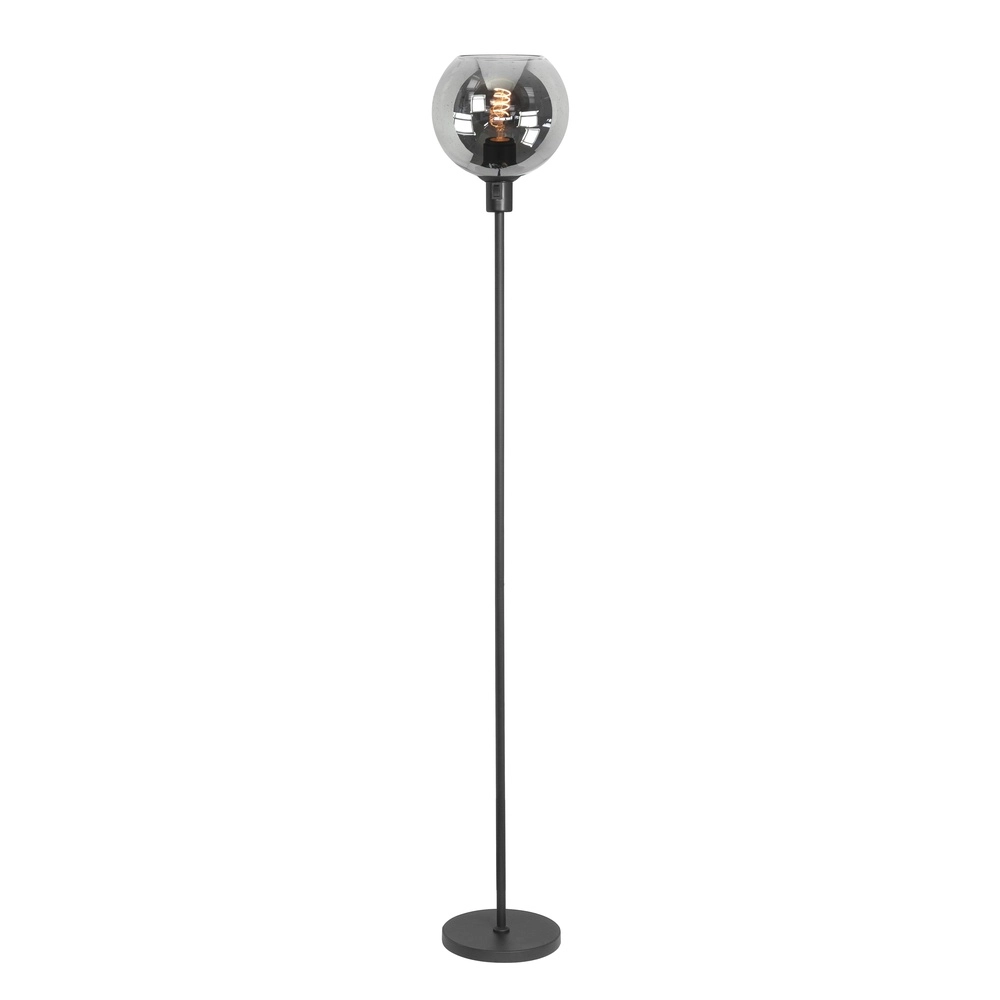 Lampadaire Fantasy noir avec verre fumé Lampadaire Fantasy noir avec verre fumé