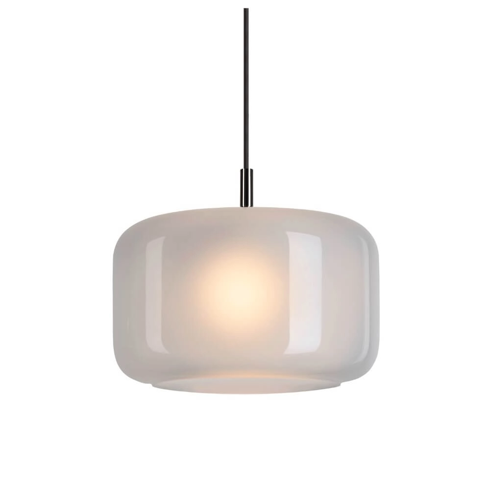 Lampe à suspension en verre Pantilo verre blanc Ø 28cm