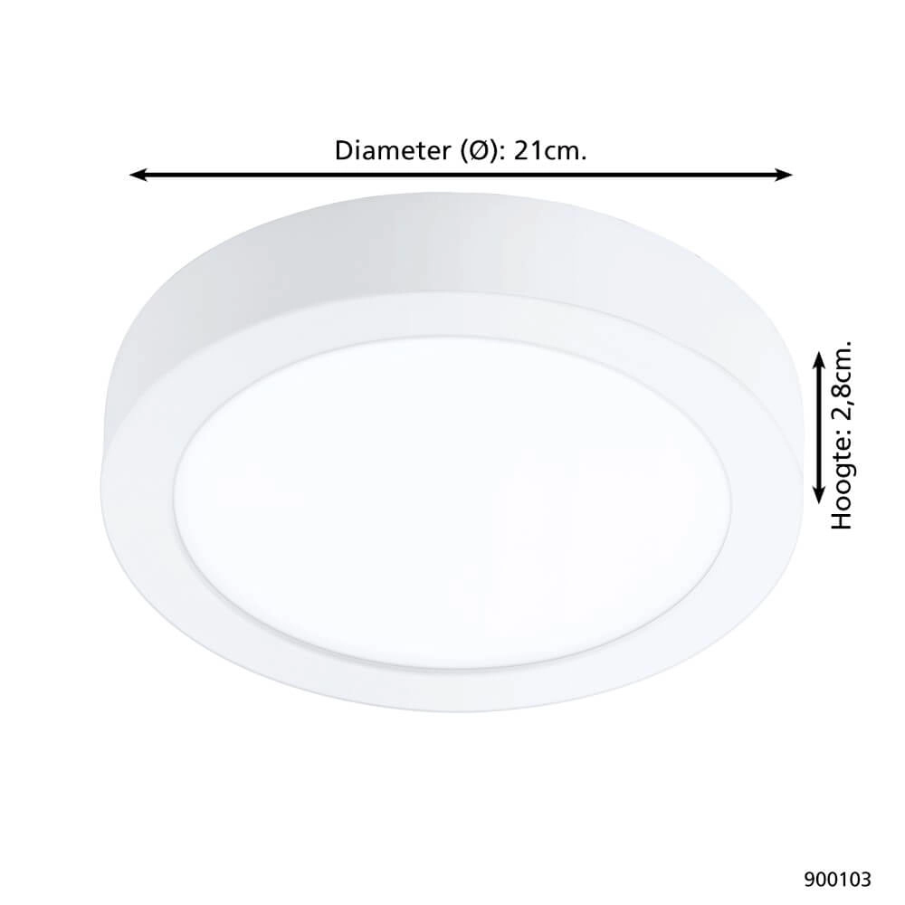 Plafonnier Zigbee Fueva-Z Ø 21cm blanc Eglo 9008606225590