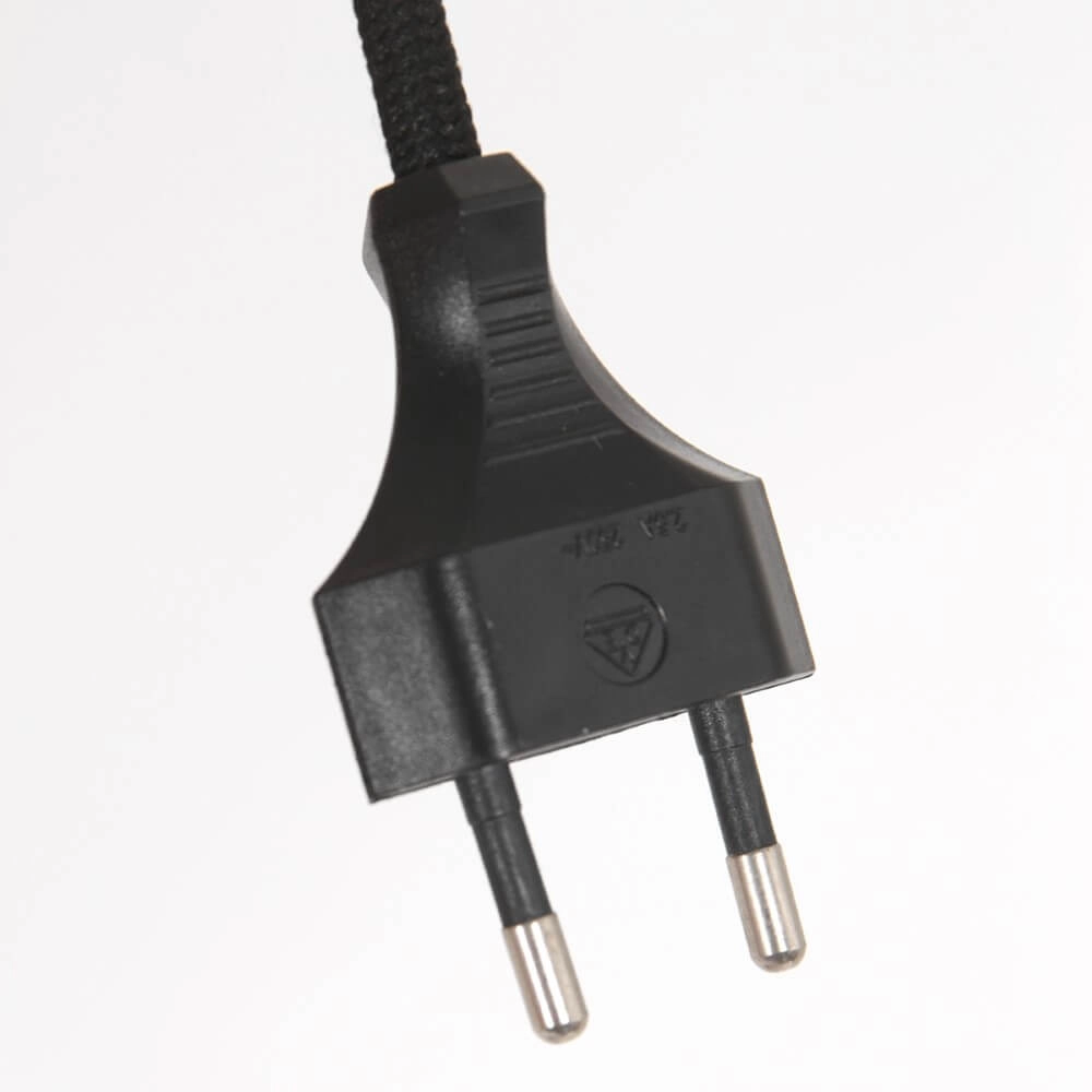 Lampe de table Stanger noir avec velours gris Steinhauer 8712746152098