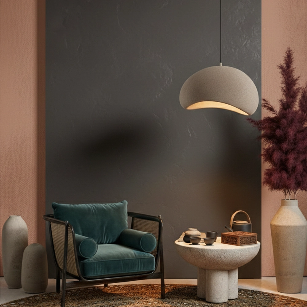 Suspension naturelle Aere marron 50cm