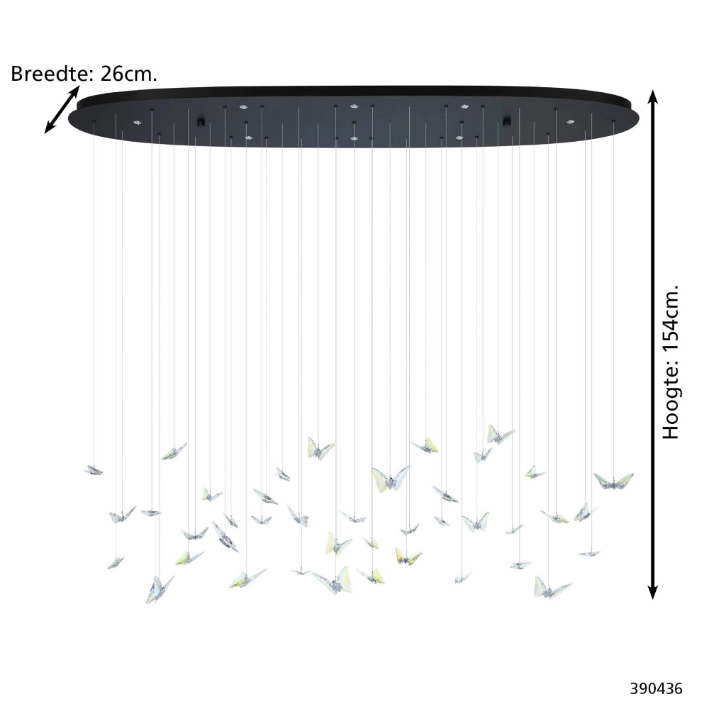 Design pendant lamp Adrados 8-light Stars of Light 9008606340262