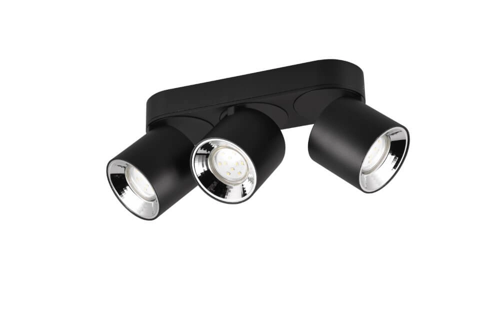 Plafonnier Guayana 3 lumières noir Plafonnier Guayana 3 lumières noir