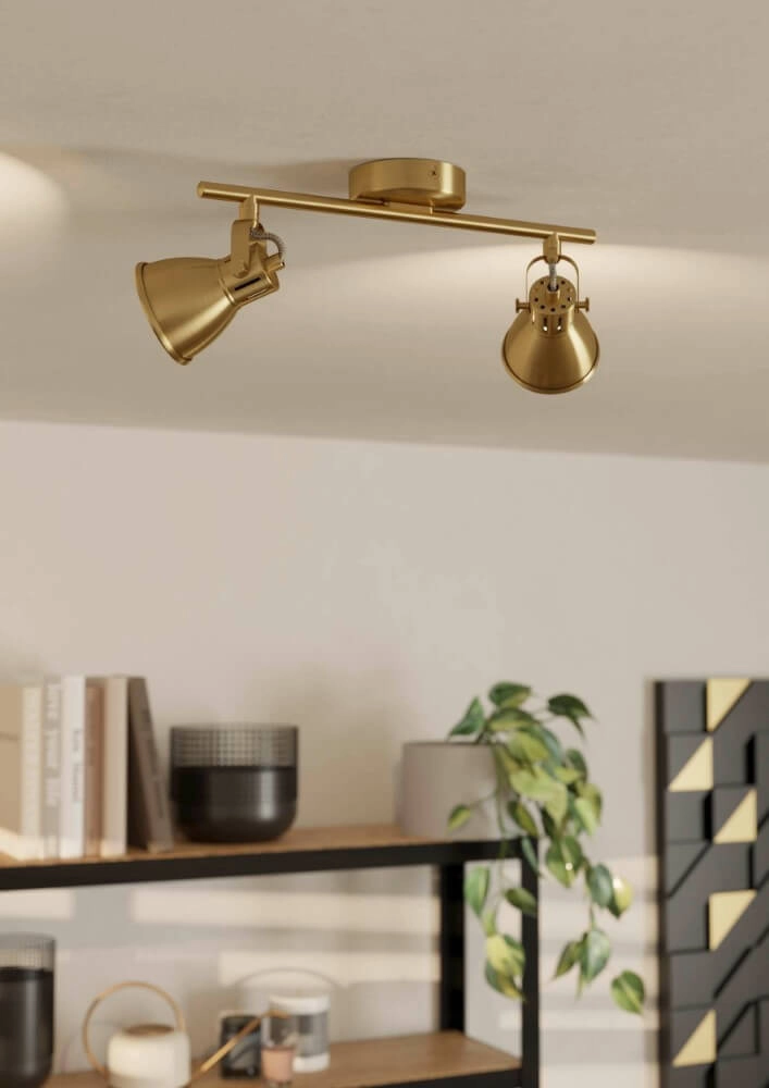 Spot de plafond en laiton Seras 2x GU10 Eglo 9008606235650