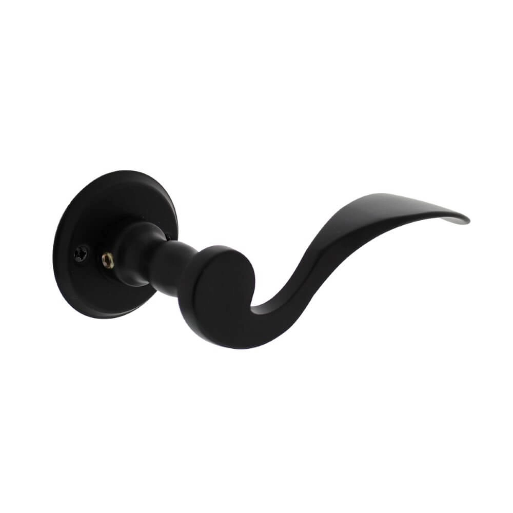 Poignée de porte classique Lepel Trou de vis noir Poignée de porte classique Lepel Trou de vis noir