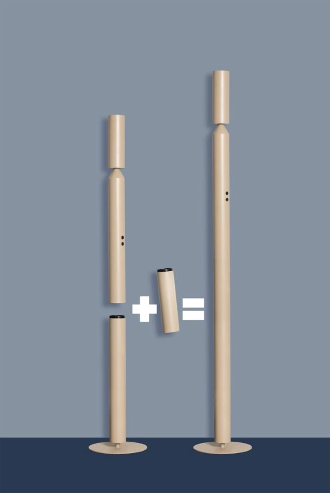 Lampadaire crème Pencil Ø 8 cm ETH 8720195305156