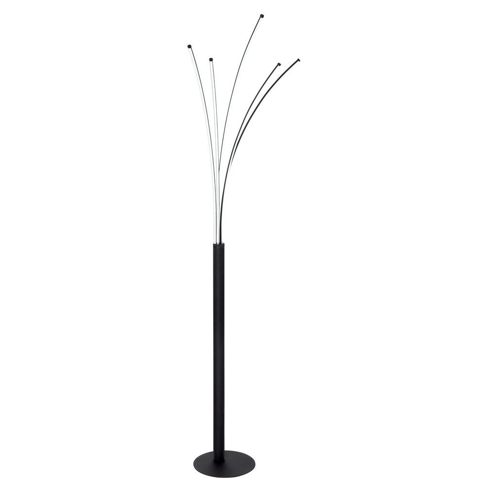 Lampadaire moderne Bizzy Couleur de lumière noire réglable Globo 9007371440276