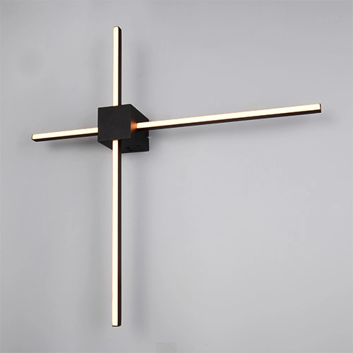 Lampe murale moderne Cassino noir 67,5 cm Trio 4017807683202